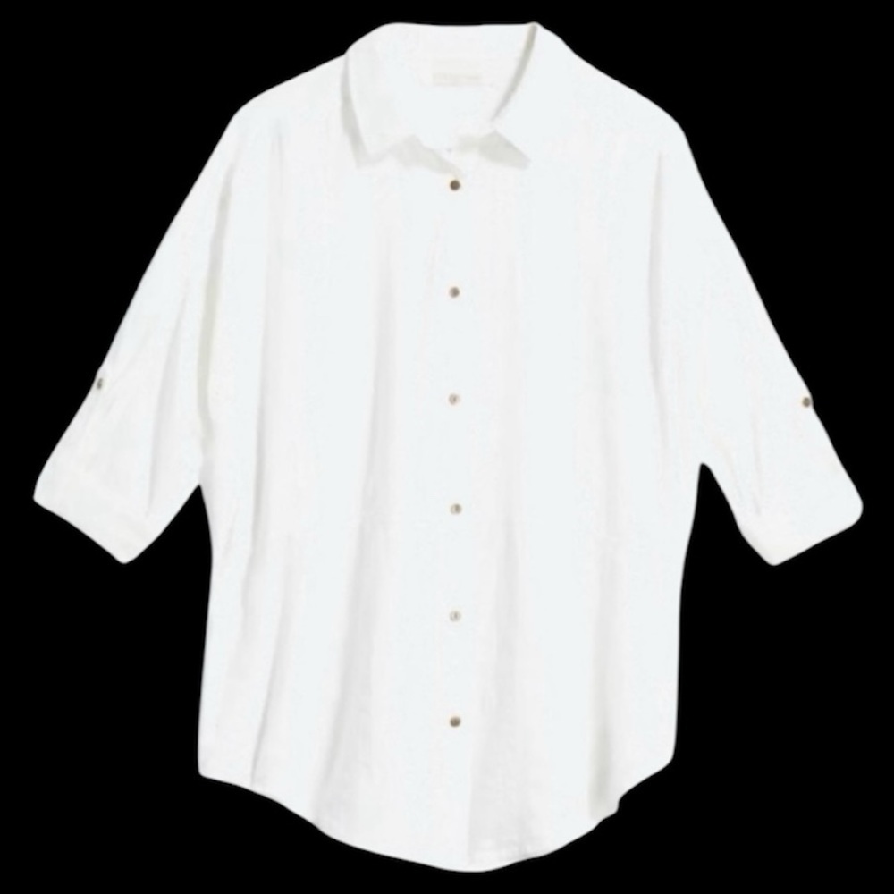Statement (from stitch fix) oversized boyfriend button down shirt - size XL